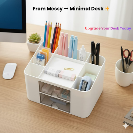 Modular Desk Organizer Box – Keep Your Desk Clean & Stress-Free