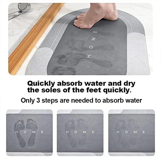 Water Absorbing Anti Slip Floor Mat, Bath Mat | Cushion Mat Super Absorbent Soft Carpet, Quick Dry Dirt Barrier For Bathroom Home, Office (40X60Cm, Assorted Color any 1)